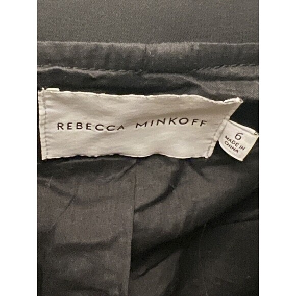 Rebecca Minkoff 6 Black Amber Black Wrap Jacket Blazer Small Collared - Picture 4 of 7